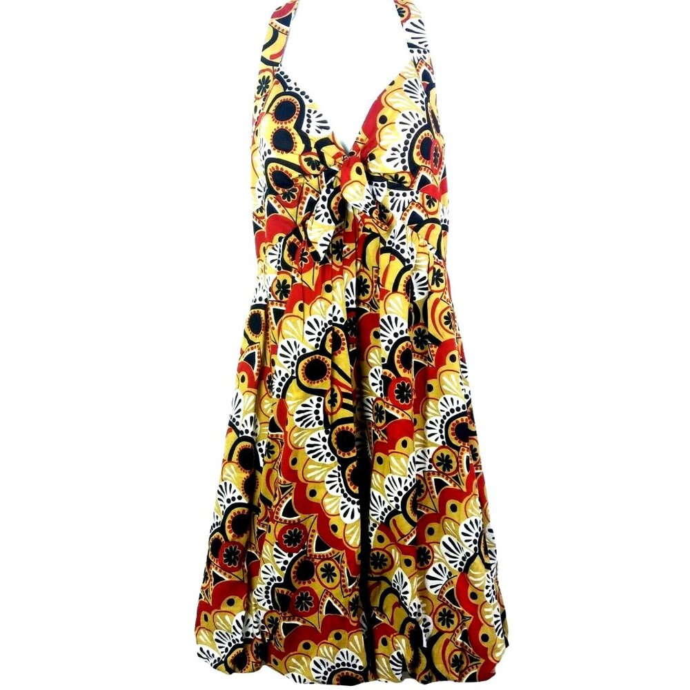 Spense Colorful Backless Halter Dress